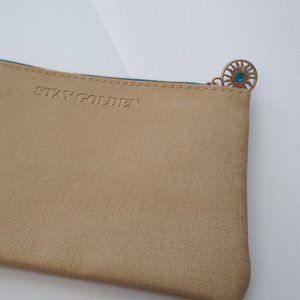 Stay Golden IPSY cosmetic accessory coin bag purse